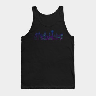 Seattle Pixel Skyline - 02 Tank Top